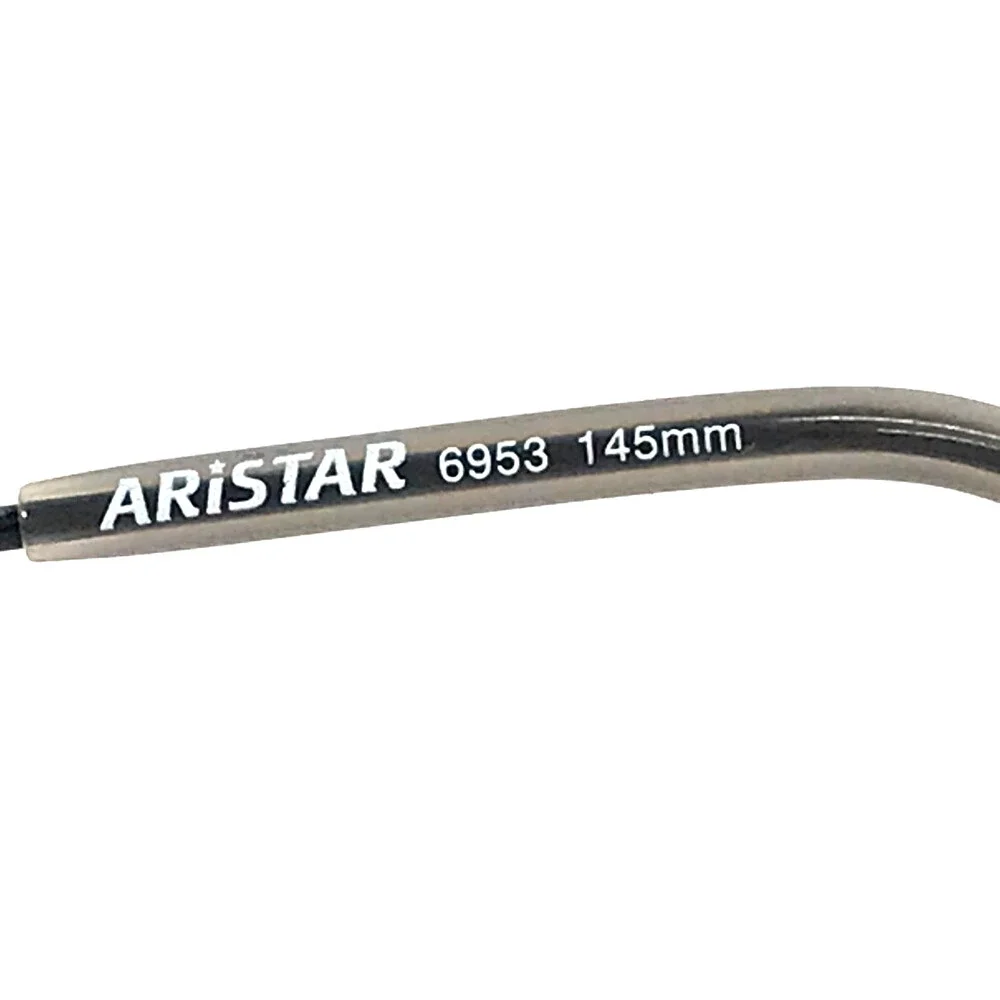Aristar Eyeglasses Frames COLOR038 6953 Black Gray Carbon Fiber 50-20-145